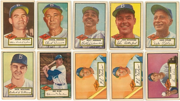 1952 Topps Collection (20) Including Hall of Famers and "High Numbers" (7)